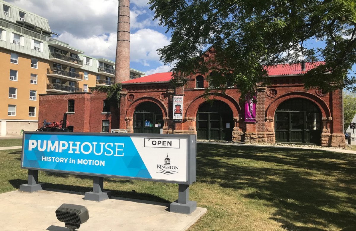 The exterior of the PumpHouse musuem