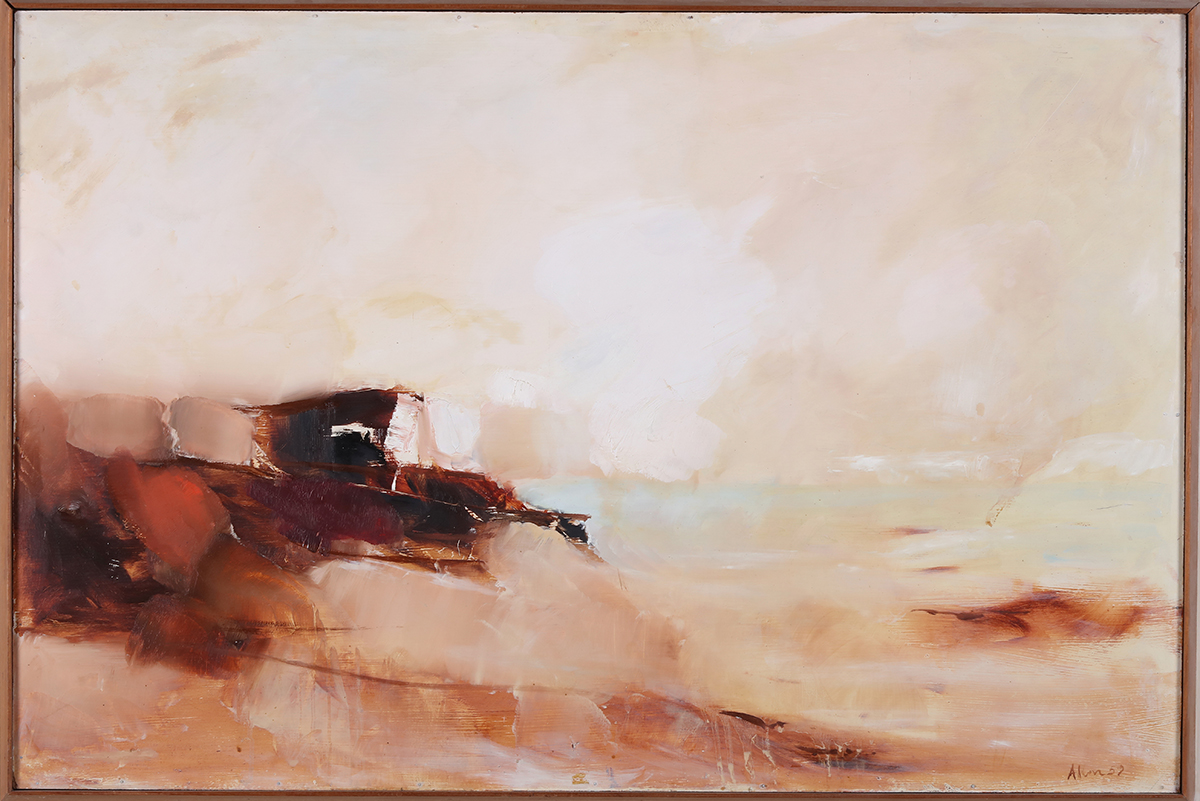 Coast in Mist by Ralph Allen, 61 x 91.4 cm. Photo: Bernard Clark. Source: City of Kingston Civic Collection. Coast in Mist