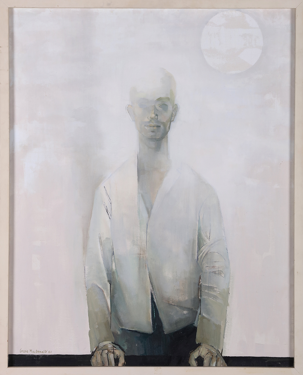 Man in White by Grant Macdonald, oil on canvas. Photo: Bernard Clark. Source: City of Kingston Civic Collection. Man in White