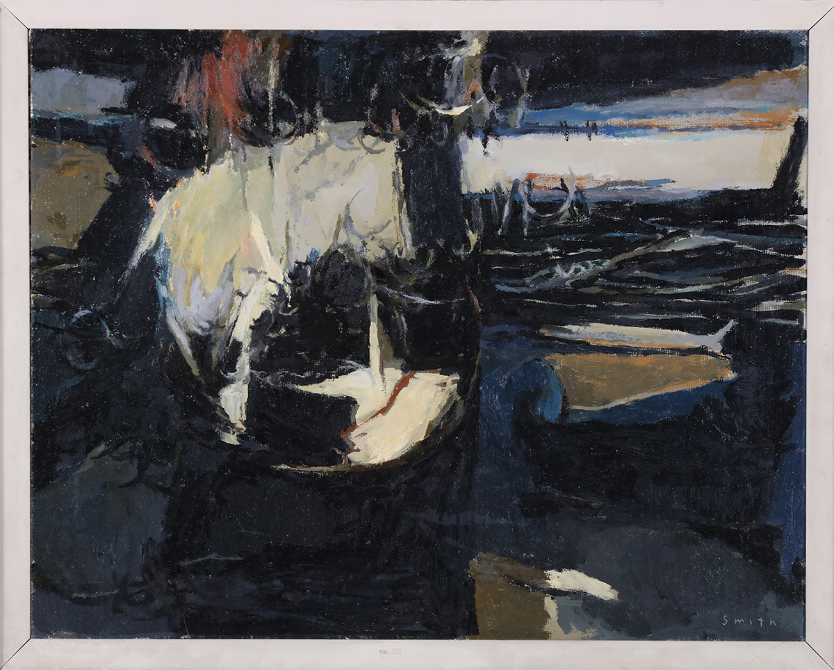 Nocturne (date unknown) by Gordon Appelbe Smith, oil on board, 50.2 x 64.1 cm. Photo: Bernard Clark. Source: City of Kingston Civic Collection. Nocturne