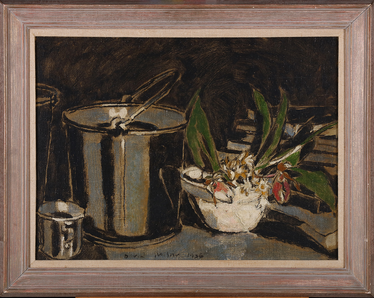 The Water Pail by David Brown Milne, oil on canvas, 45.7 x 61 cm. Photo: Bernard Clark. Source: City of Kingston Civic Collection. The Water Pail