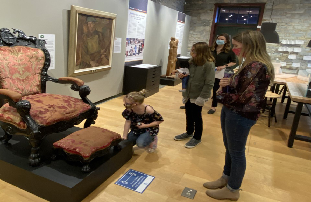 Youth programming tours Collecting Histories exhibition