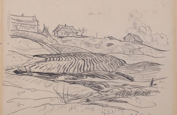 Page from a Sketchbook: Les Eboulements, Quebec (?)